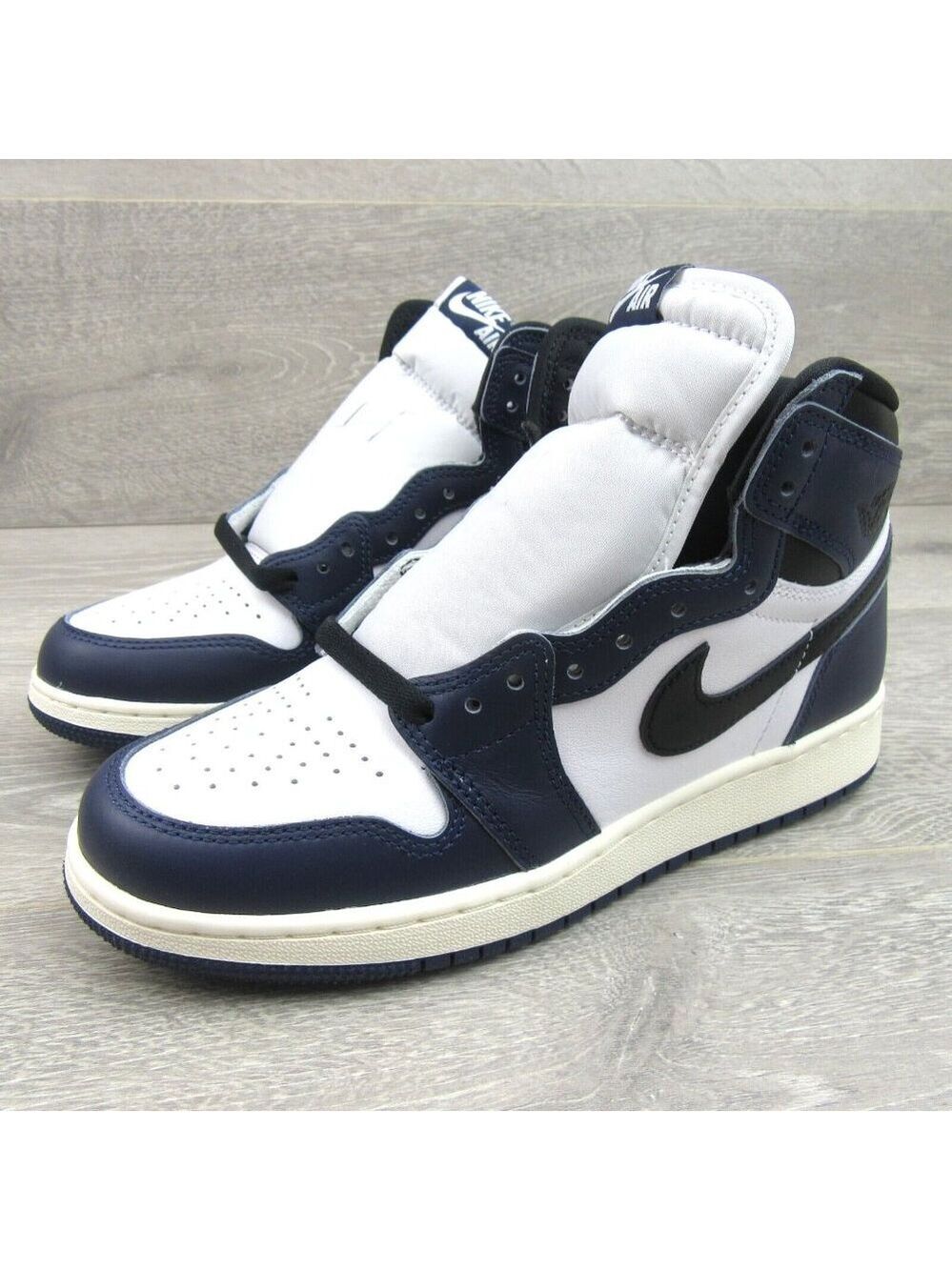 Air Jordan 1 Retro High OG "Midnight Navy" Sneakers GS Size 7Y NEW - Picture 4 of 14